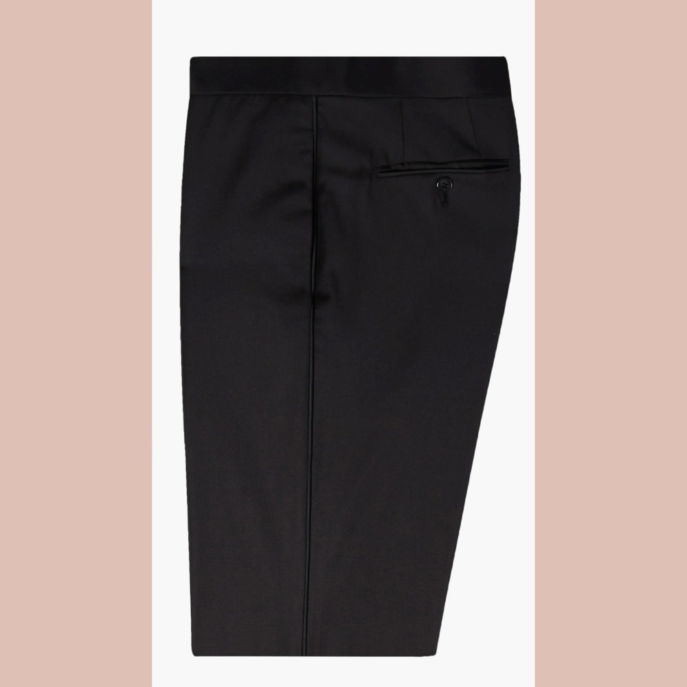 NEW Emporio Armani [ 58 US ] G Line Straight-Leg Pants in‎ Black U1902